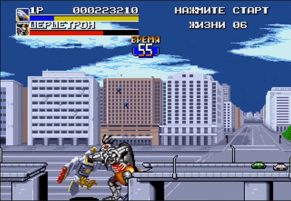Mighty Morphin Power Rangers - The Movie - геймплей игры Sega Mega Drive\Genesis